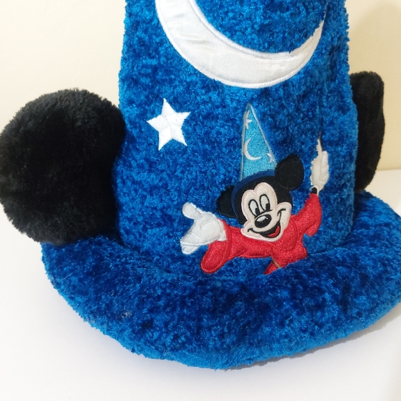 Disney Parks Mickey Mouse Blue Fantasia Sorcerer Hat Collectible Memorabilia - Picture 3 of 8